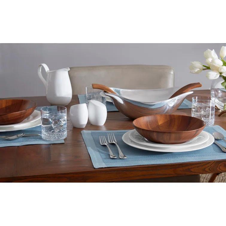 Nambé Nambe Skye Wood Ind Salad Bowl