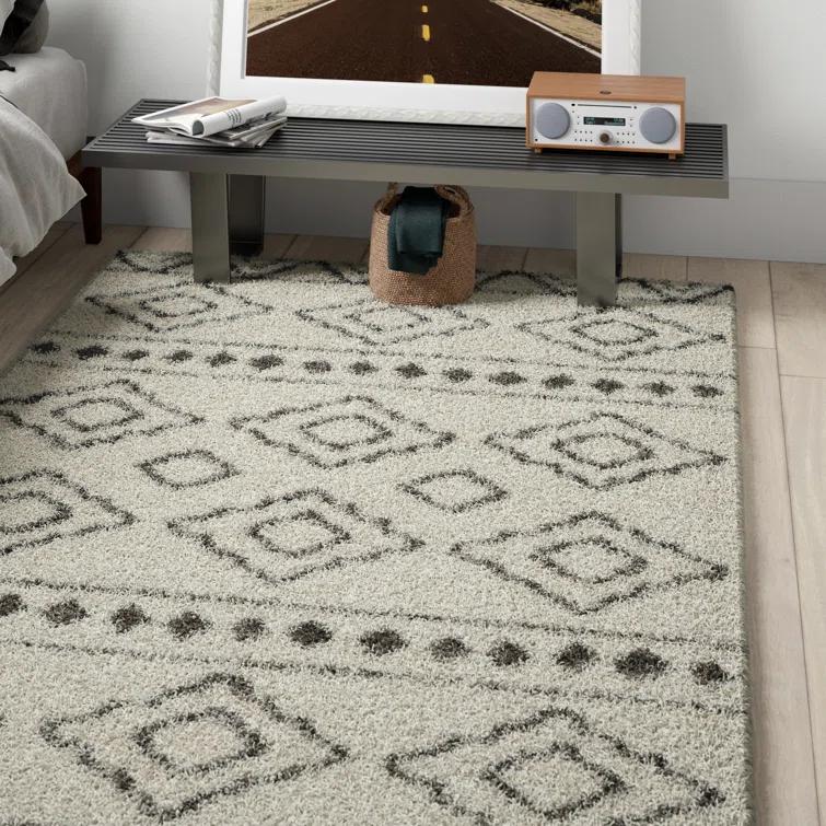 Albers Sparta Shag Geometric Indoor/Outdoor Rug