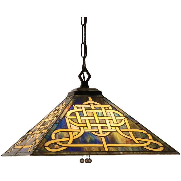 Mission 4 - Light Mahogany Bronze Single Pendant