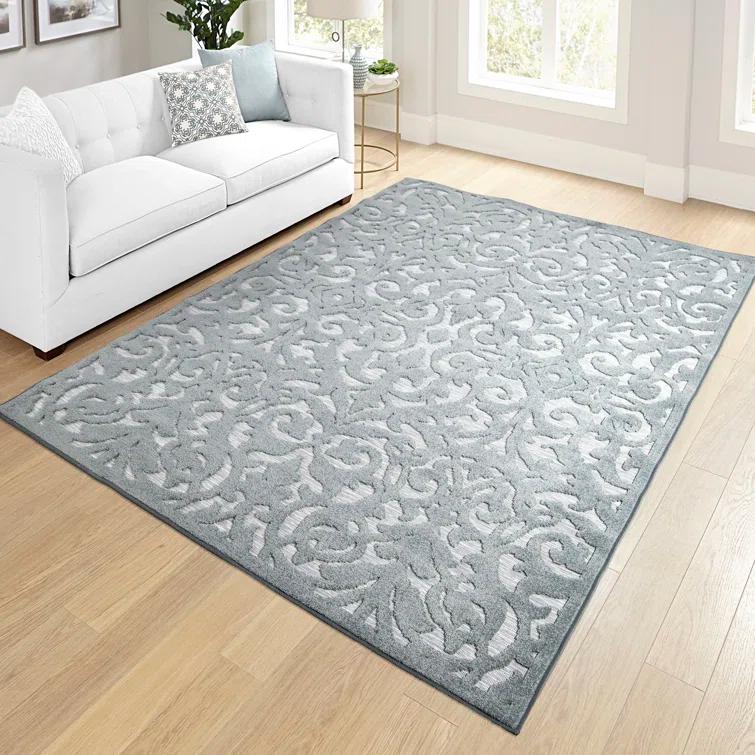 My Texas House Ladybird Harbor Blue High Low Indoor Outdoor Area Rug