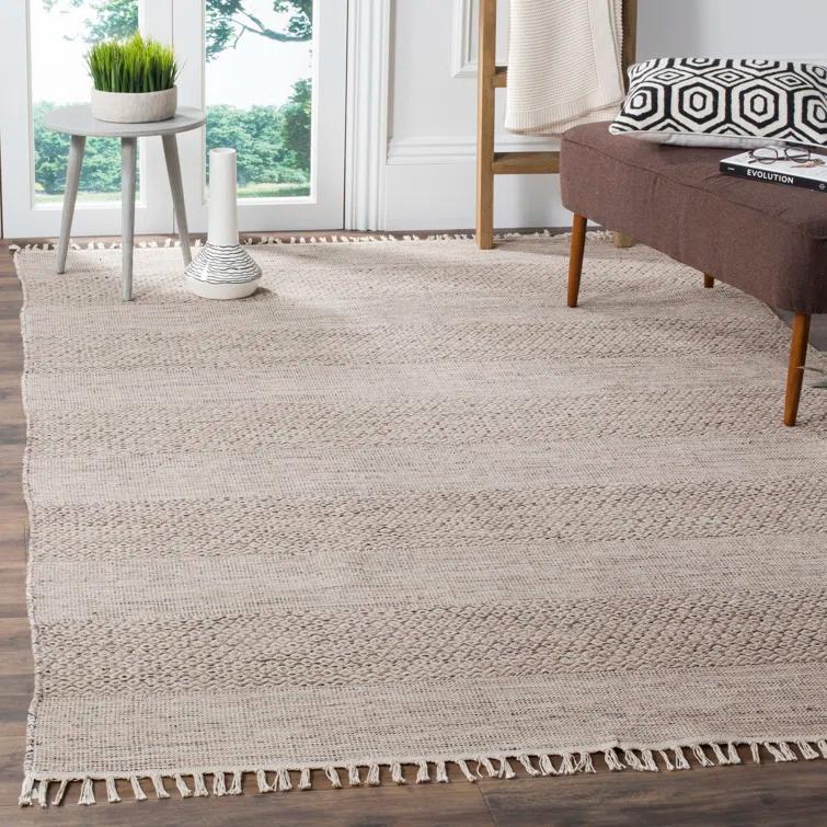 Bester Hand Woven Cotton Geometric Rug