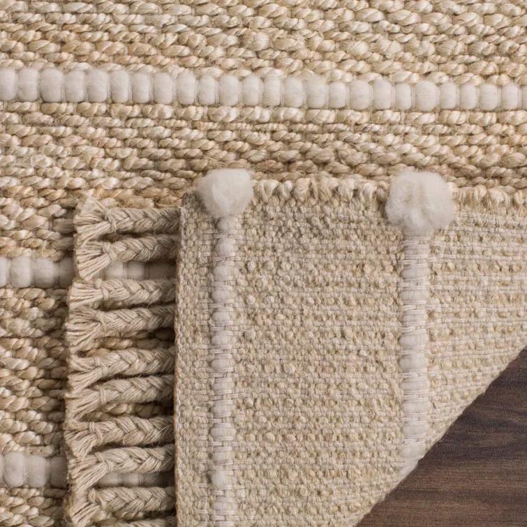Natural Fiber NF550 Hand Woven Area Rug - Ivory/Ivory - 5'x8' - Safavieh.