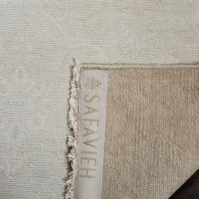 Hand-Knotted Light Blue Wool 6' x 9' Rectangular Rug