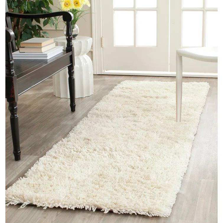 Assar Handmade Shag Ivory Rug