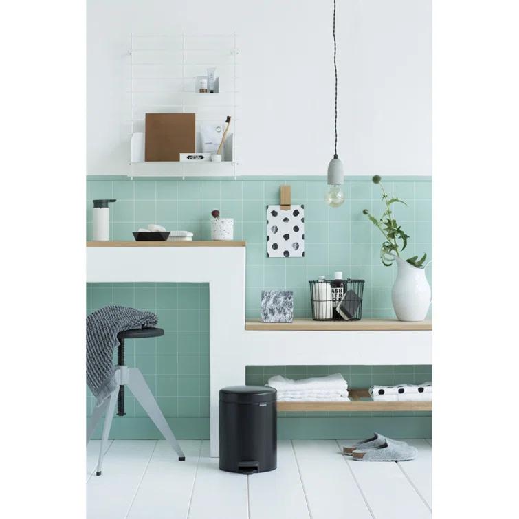 Brabantia NewIcon Step On Trash Can, 1.3 Gallon (5 Liter)