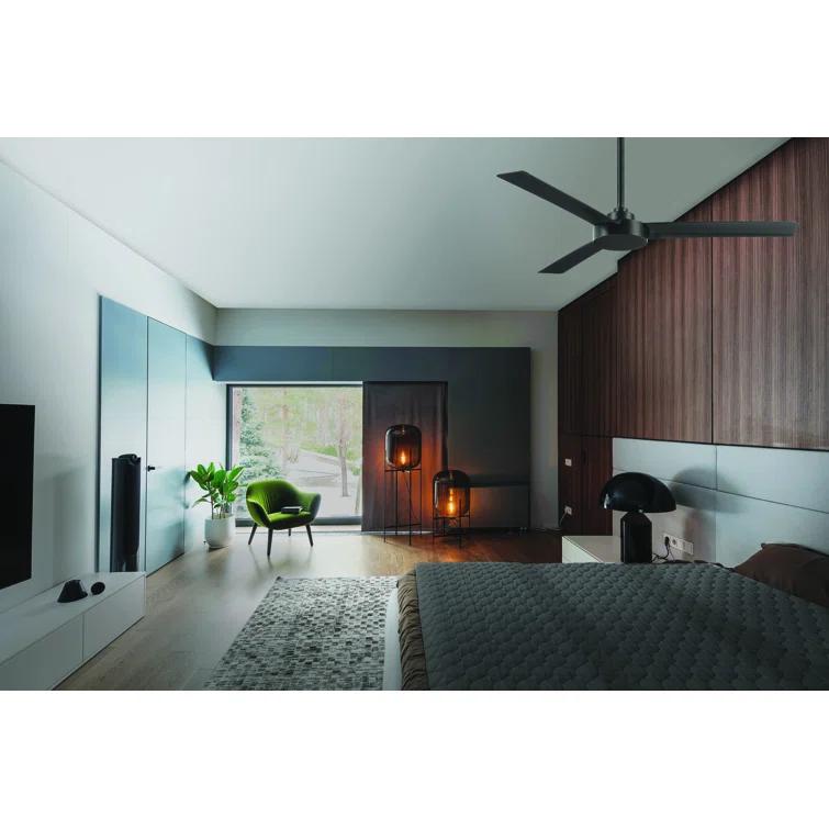 52" Roto 3 - Blade Propeller Ceiling Fan with Wall Control