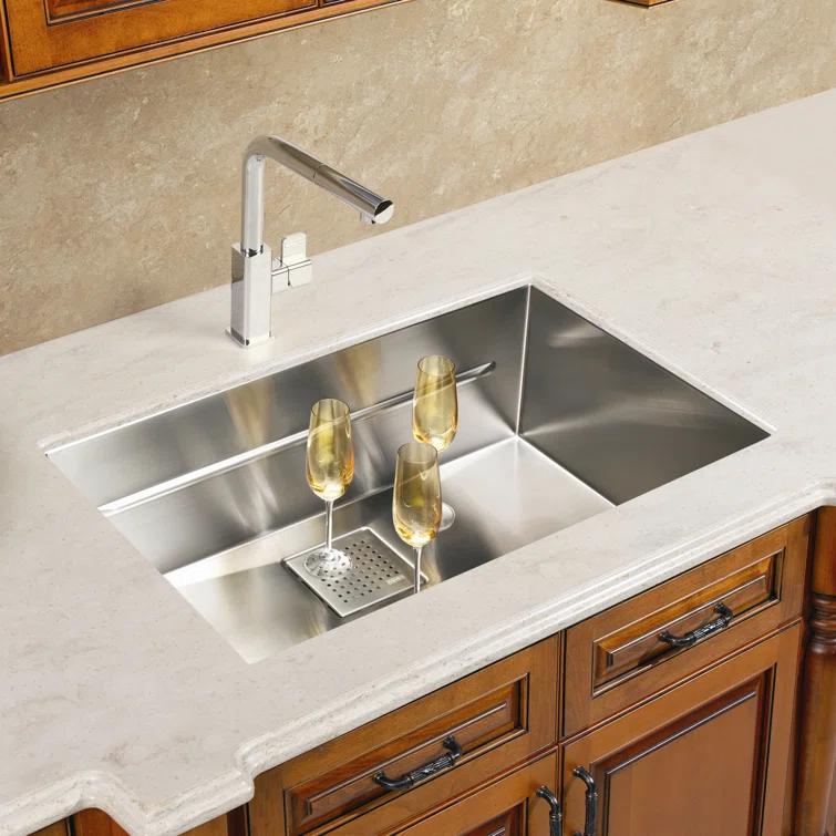Peak 22.8125" L x 17.75" W Undermount Kitchen Sink