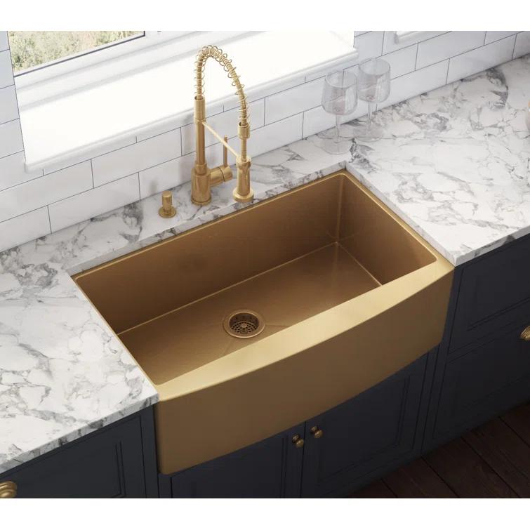 Ruvati 30-inch Apron-Front Farmhouse Kitchen Sink - Stainless Steel