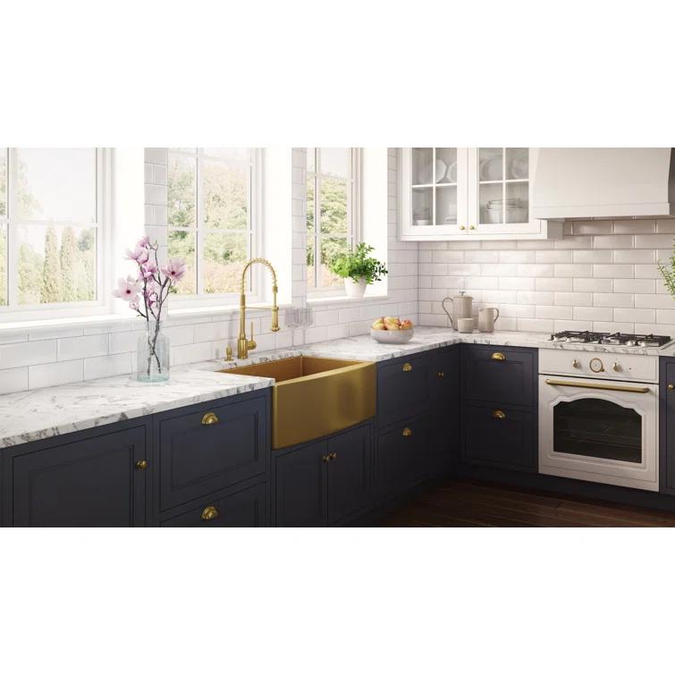 Ruvati 30-inch Apron-Front Farmhouse Kitchen Sink - Stainless Steel