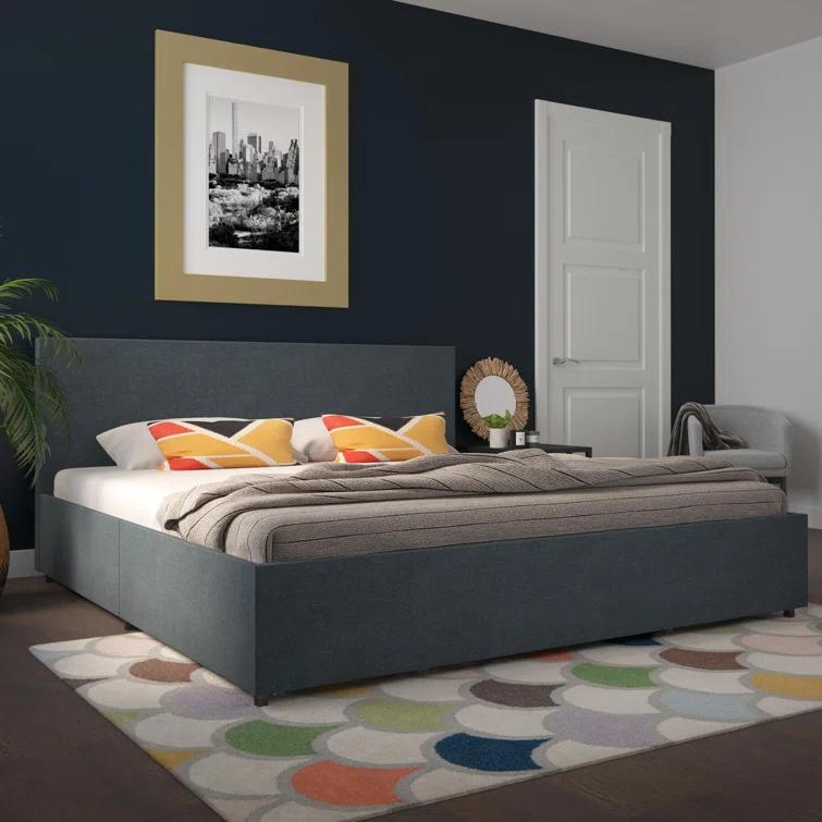 Kelly Upholstered Unfinished Platform Storage Bed