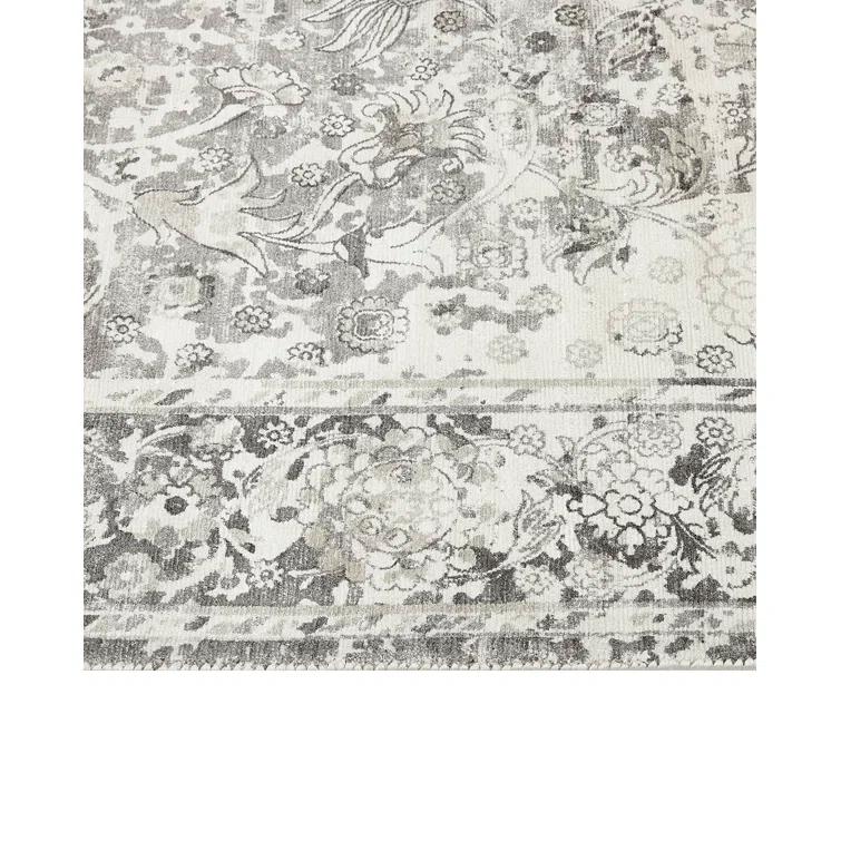 Elegant Bone Viscose 9' x 12' Hand-Knotted Transitional Area Rug