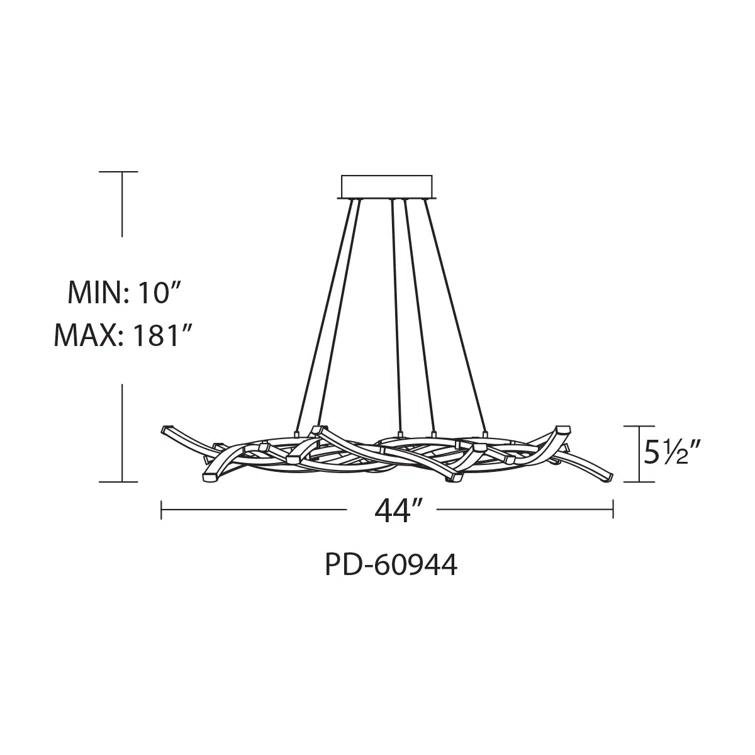 Divergence 9 - Light Dimmable LED Geometric Chandelier