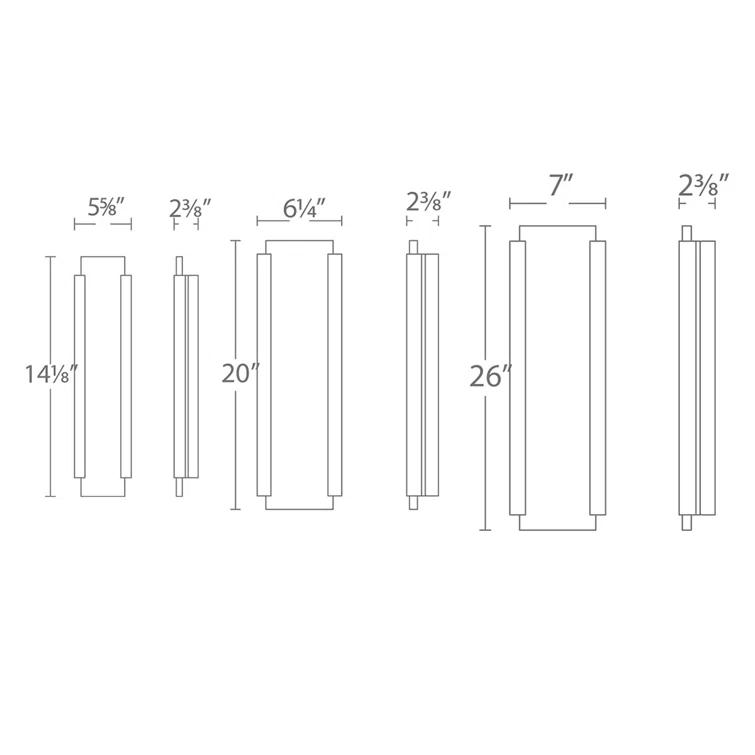 Fiction Dimmable LED Outdoor Wall Sconce