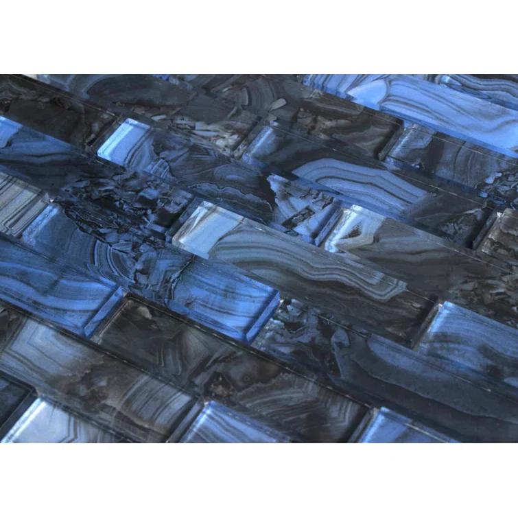 Impressions 1" x 4" Straight Edge Glass Mosaic Tile