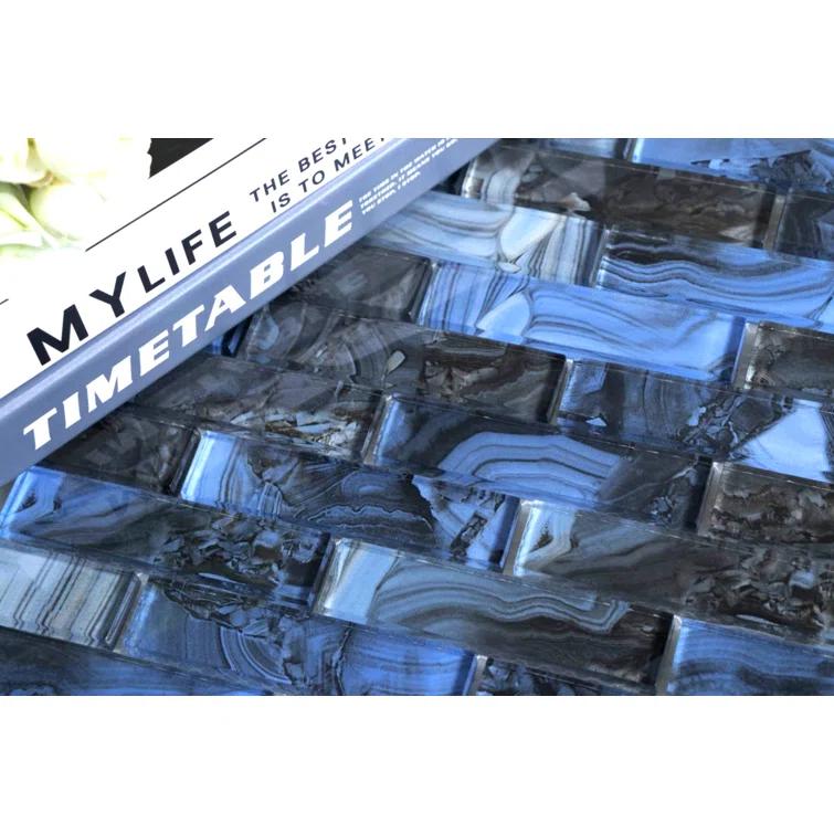 Impressions 1" x 4" Straight Edge Glass Mosaic Tile