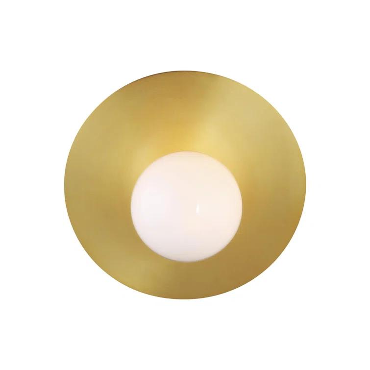 Nodes Flush Mount Light by Kelly Wearstler - Burnished Brass / 8"Dia