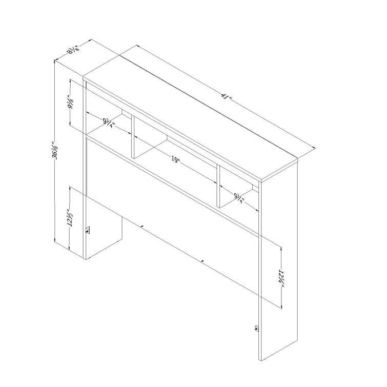 Spark Bookcase Headboard