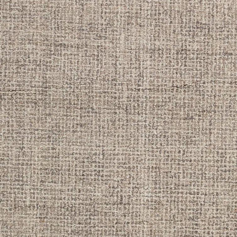 Handmade Gray Wool Rectangular 8' x 10' Tufted Area Rug