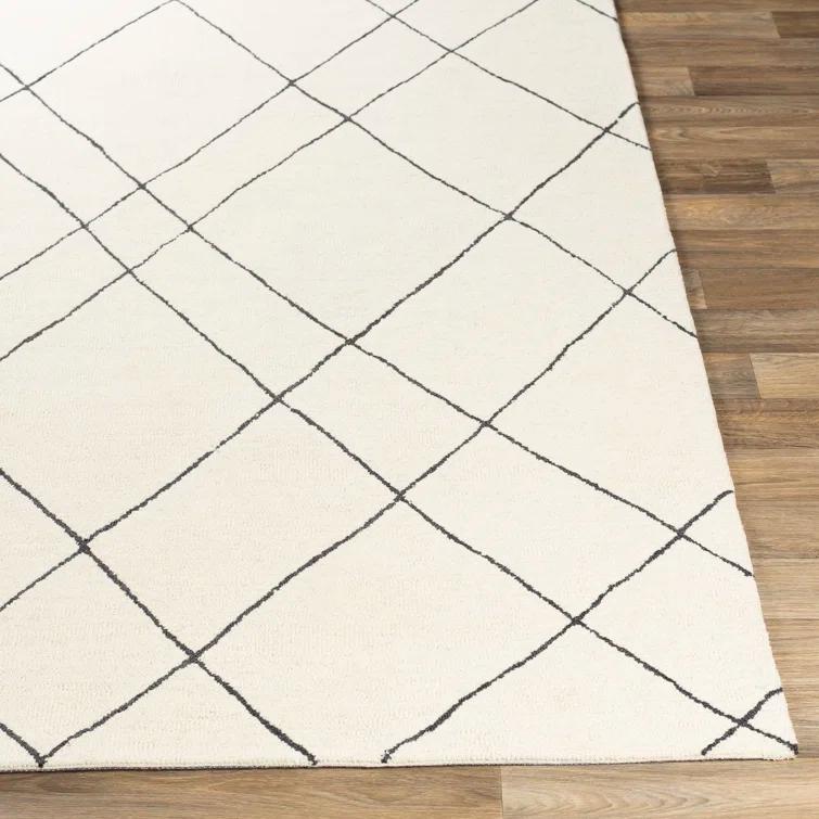 Seaton Wool Black/Cream Rug