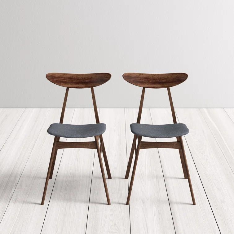 Hartford Dining Chair in Warm Gray/Walnut