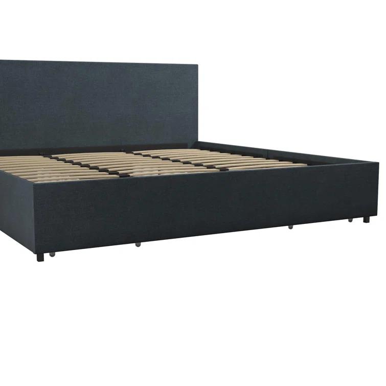 Kelly Upholstered Unfinished Platform Storage Bed