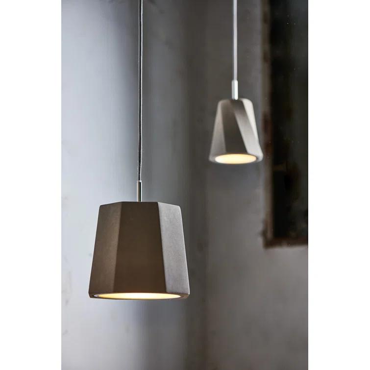 Williamson 1 - Light Concrete Gray Single Pendant