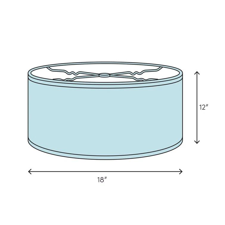 12'' H x 18'' W Linen Drum Lamp Shade