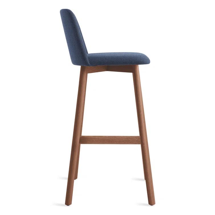 Chip Upholstered Counter Stool with Solid Wood Frame