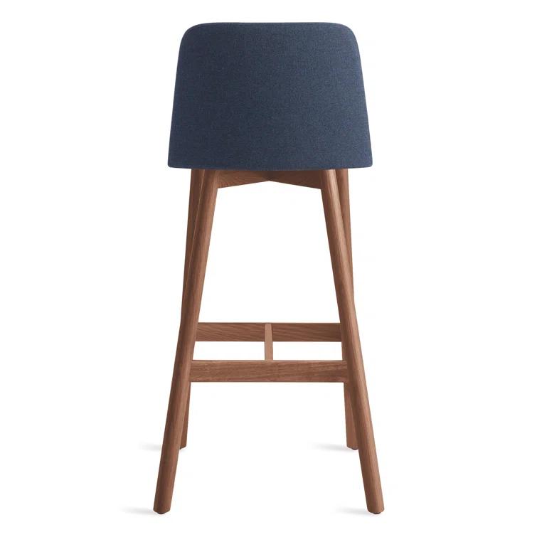 Chip Upholstered Counter Stool with Solid Wood Frame