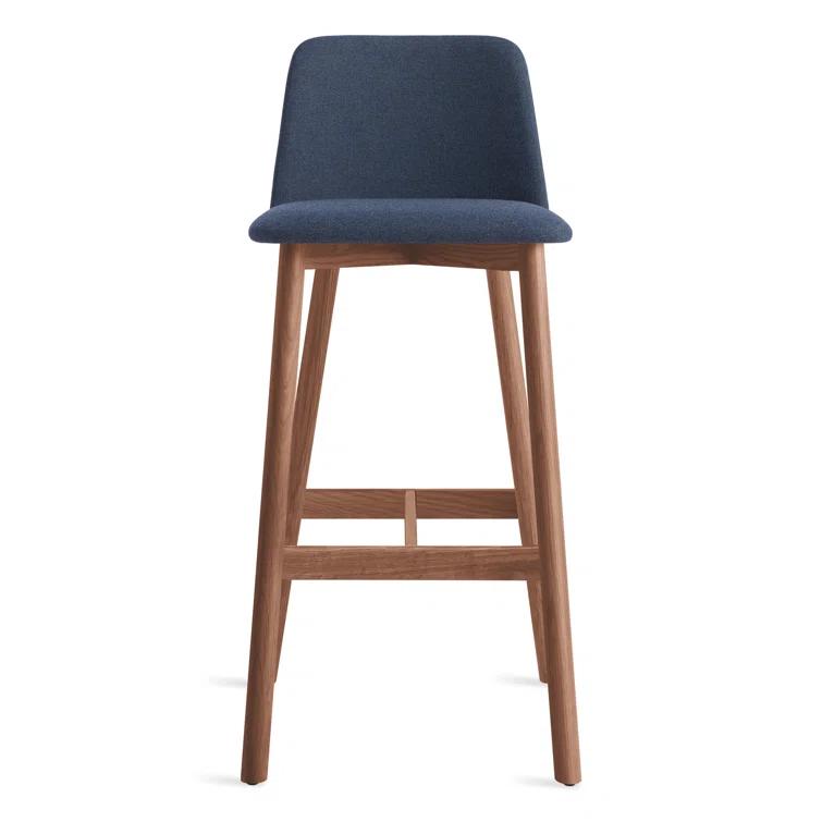 Chip Upholstered Counter Stool with Solid Wood Frame
