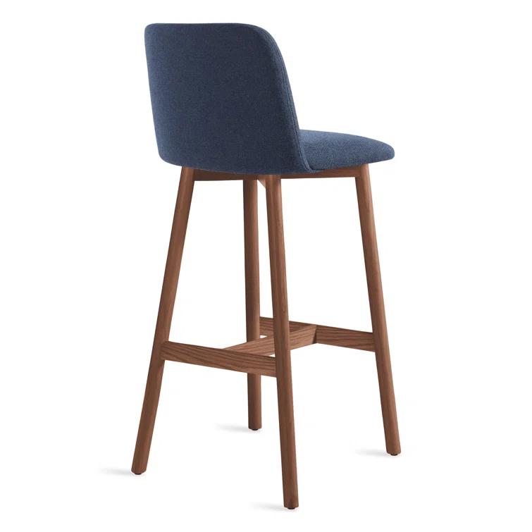 Chip Upholstered Counter Stool with Solid Wood Frame