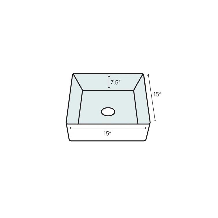 Cantina 15" L x 15" W Undermount Kitchen Sink