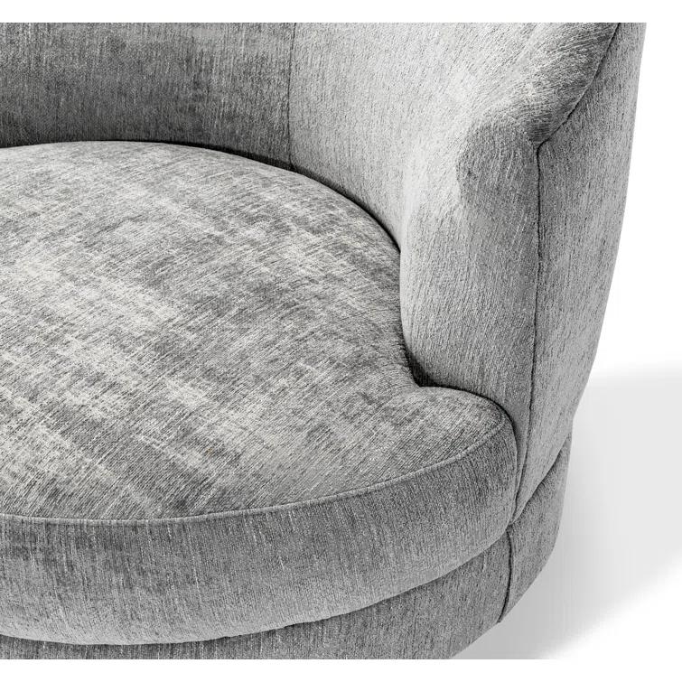 Capri Upholstered Swivel Barrel Chair