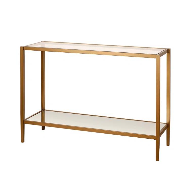 Hera Glass Top Console Table