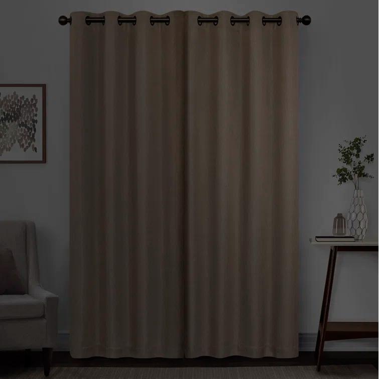 Eclipse Kira Herringbone Absolute Zero Blackout Window Panel