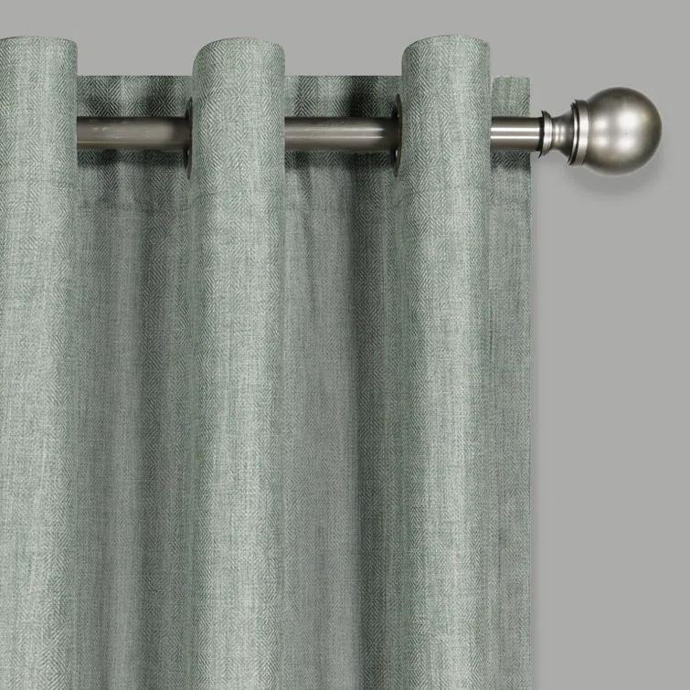 Eclipse Kira Herringbone Absolute Zero Blackout Window Panel