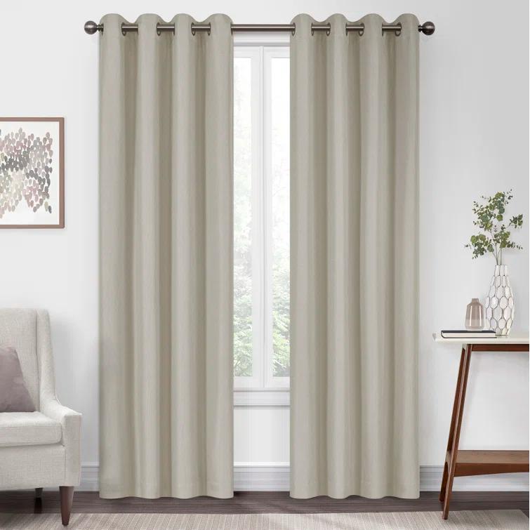 Eclipse Kira Herringbone Absolute Zero Blackout Window Panel