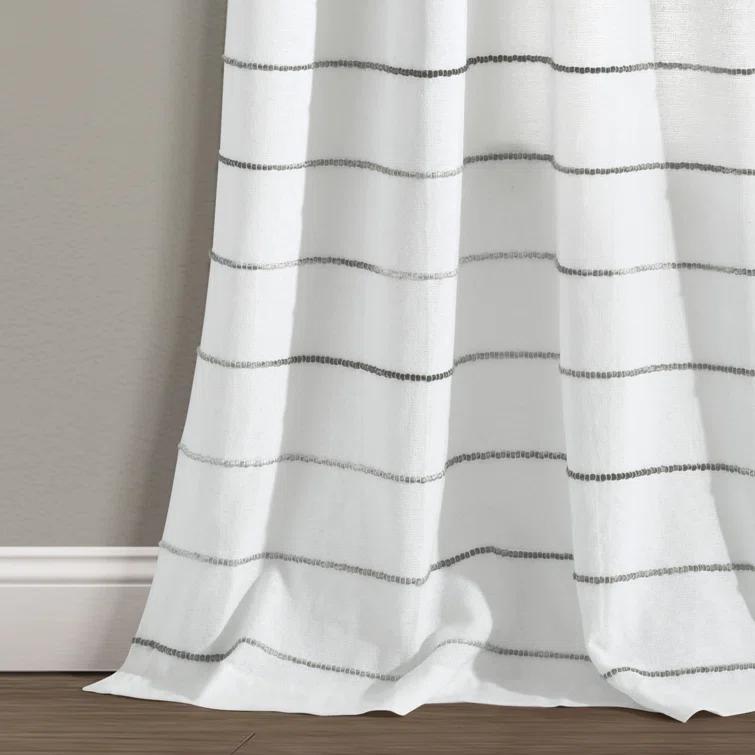 Lush Decor Reyna Semi Sheer Curtain Pair (Set of 2)