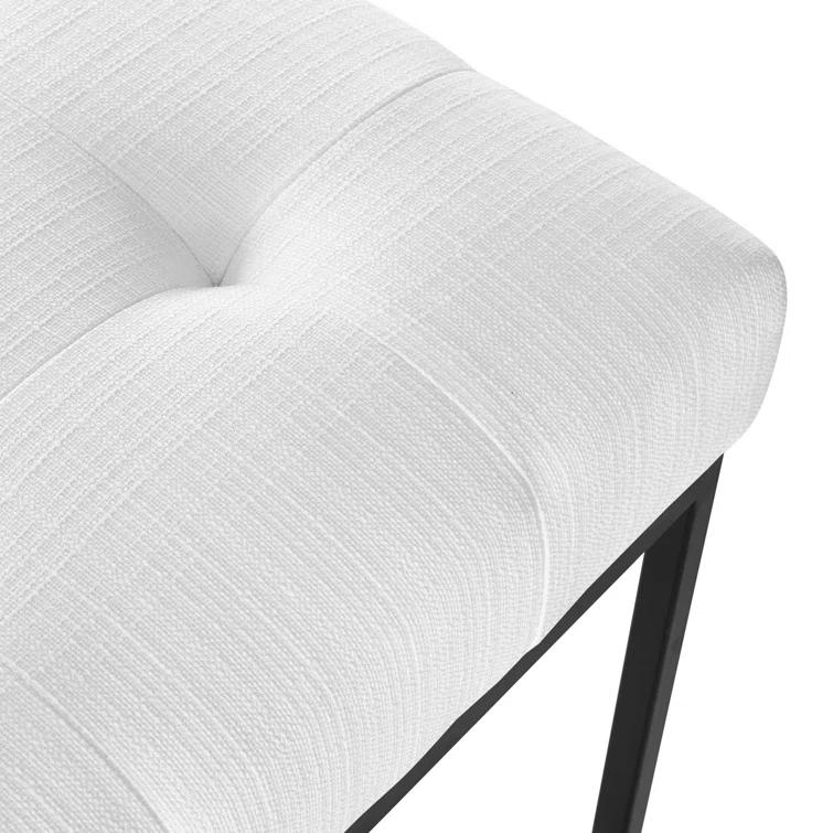 Privy Black Stainless Steel Upholstered Fabric Dining Chair by Modway