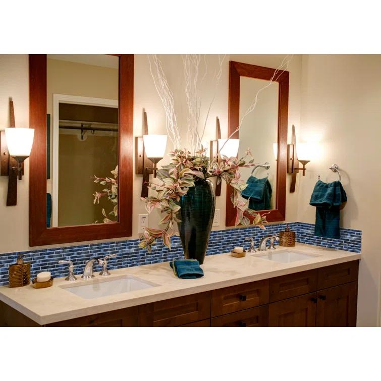 Impressions 1" x 4" Straight Edge Glass Mosaic Tile