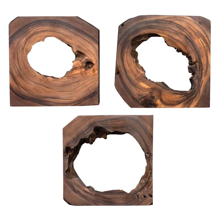 Uttermost Adlai 12" Wide Natural Wood Wall Art Designs - Set of 6