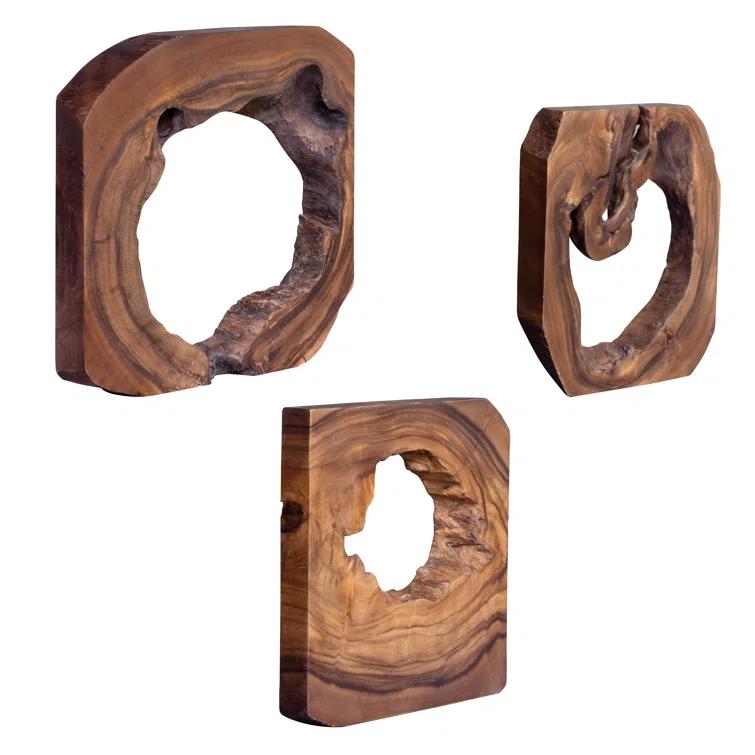 Uttermost Adlai 12" Wide Natural Wood Wall Art Designs - Set of 6