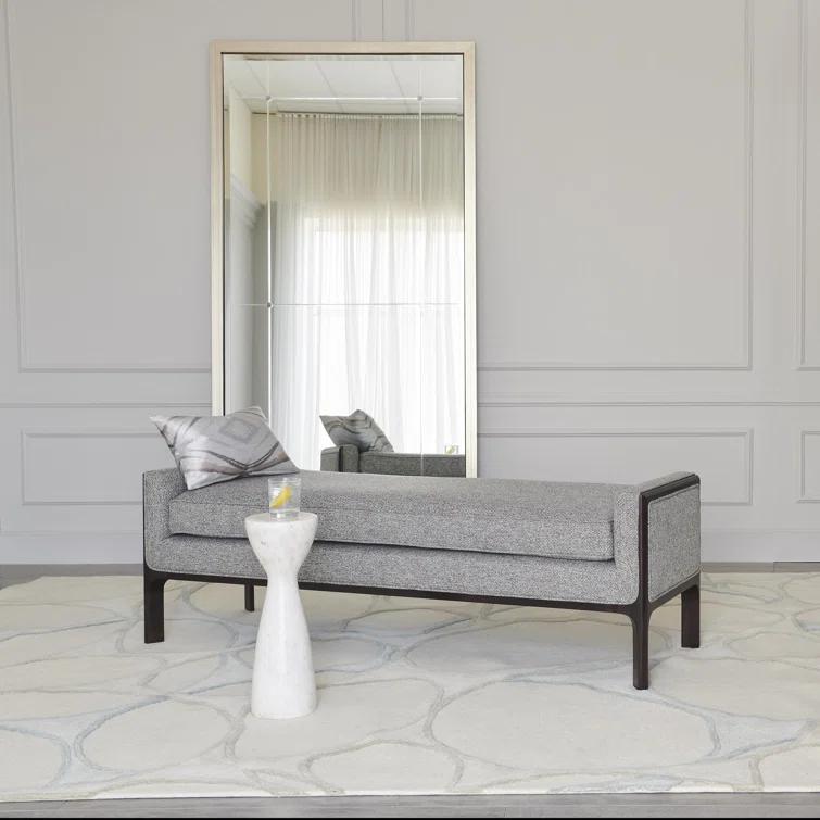 Beaumont Floor Mirror-Silver Leaf