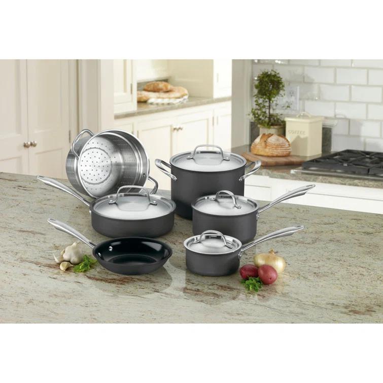Cuisinart ® GreenGourmet™ 10-Piece Hard-Anodized Non-Stick Cookware Set