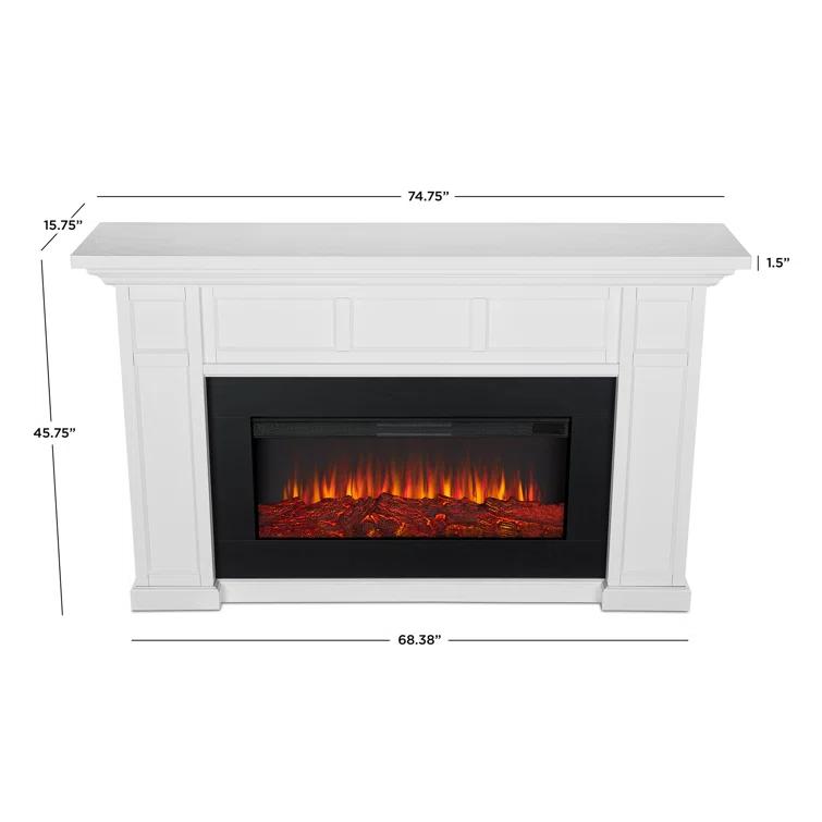 Alcott 75" Landscape Electric Fireplace by Real Flame