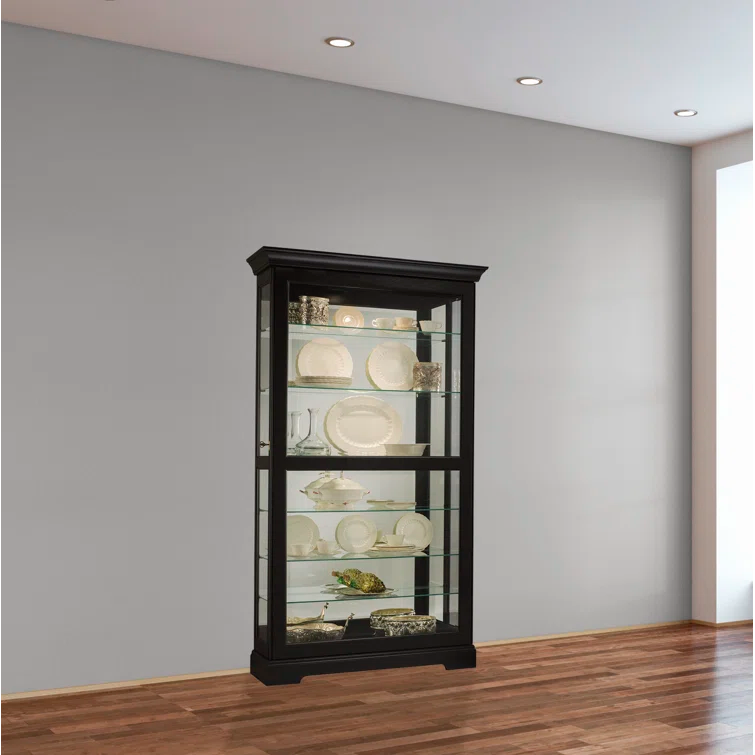 Howard Miller Tyler Ii Curio Cabinet 680538 Black Satin