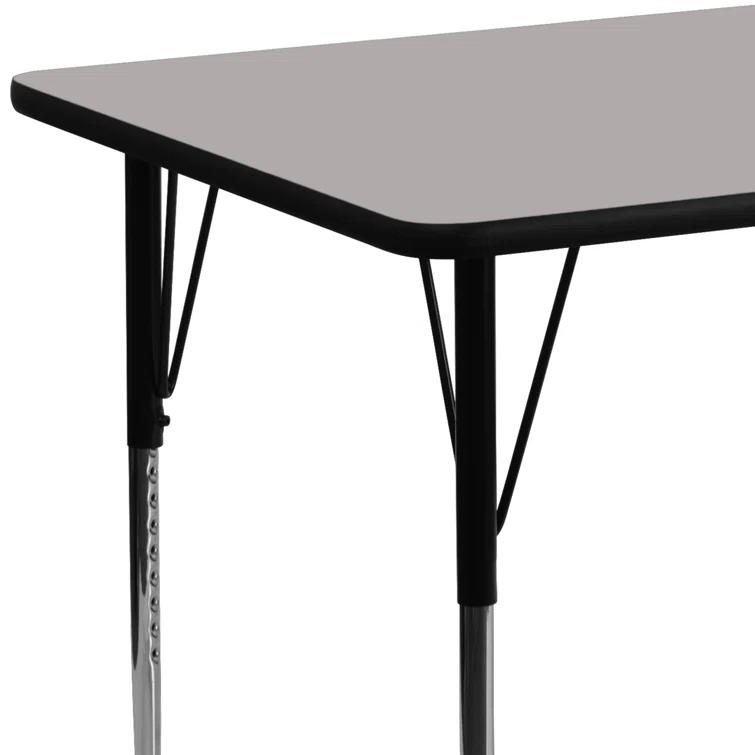 Goddard 24''W x 48''L Rectangular HP Laminate Activity Table - Adjustable Legs