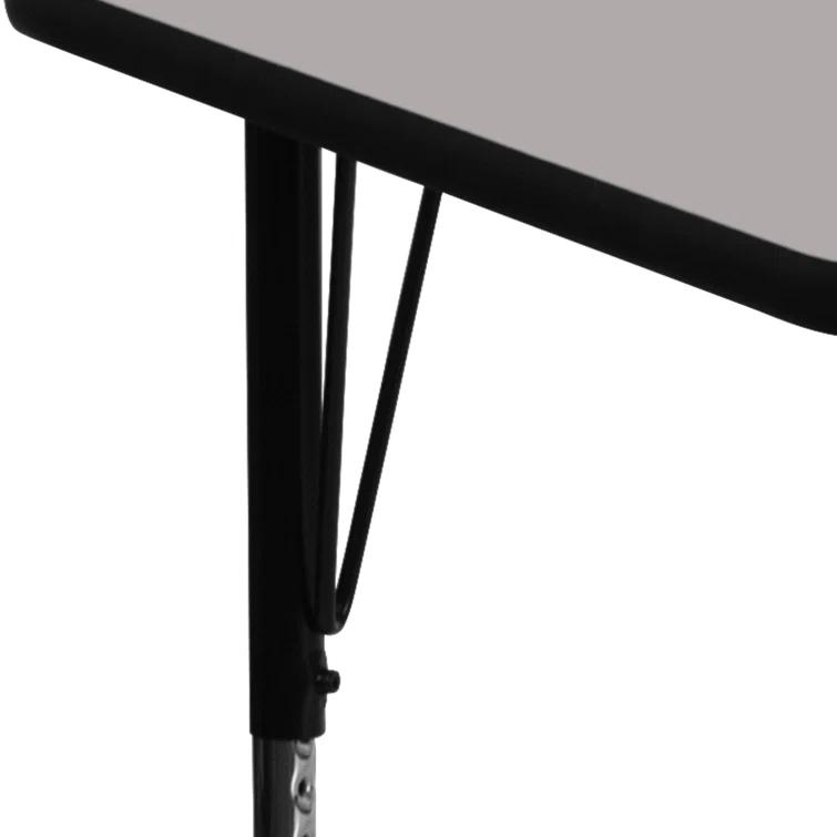 Goddard 24''W x 48''L Rectangular HP Laminate Activity Table - Adjustable Legs
