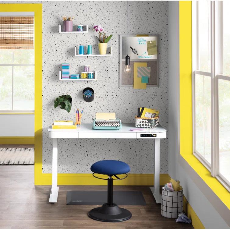 airLIFT 48" W Electric Adjustable Height Tempered Glass Desk