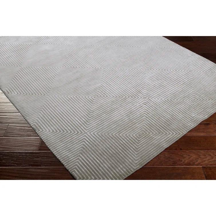 Candice Olson Rugs Luminous Blue Gray / Silver Blue Contemporary Rug